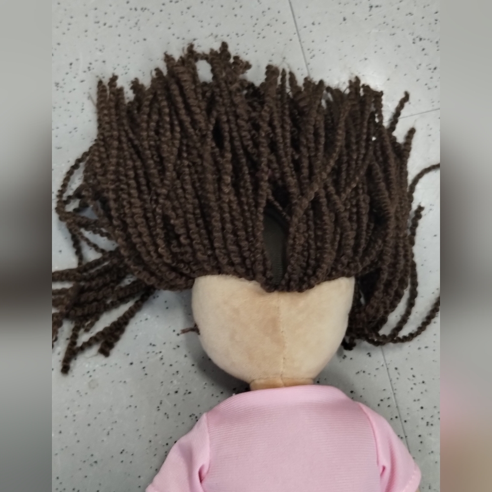 Petting Zoo Nurse Rag Doll 17" Tall Pink Uniform, Shiny Sneakers - Picture 5 of 15